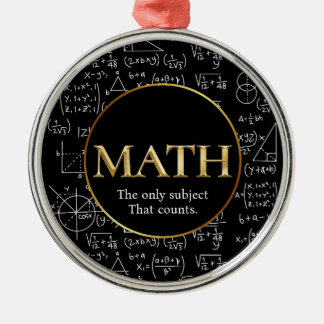 Ornamento De Metal Professor de Matemática Incrível Dia de Apreciação