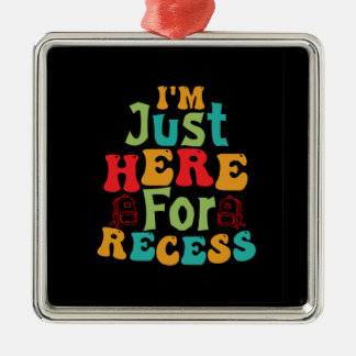 Ornamento De Metal Professor, Estou Aqui Para O Recess.