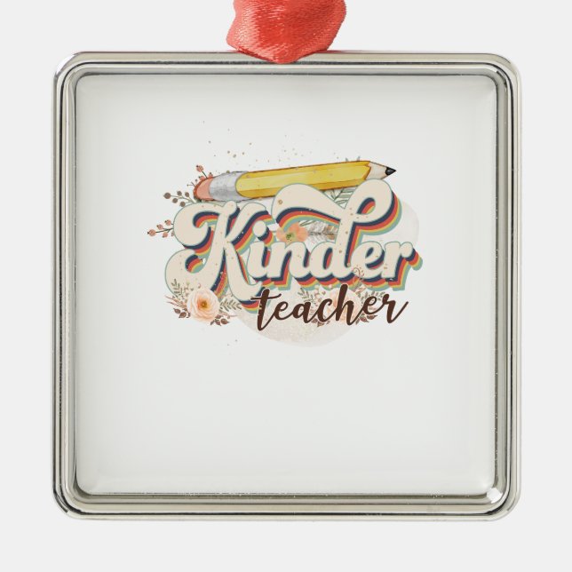Ornamento De Metal Professor Kinder (Frente)