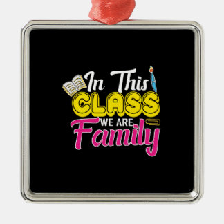 Ornamento De Metal Professora Nesta Classe Somos Família