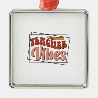 Ornamento De Metal Professora Vibes