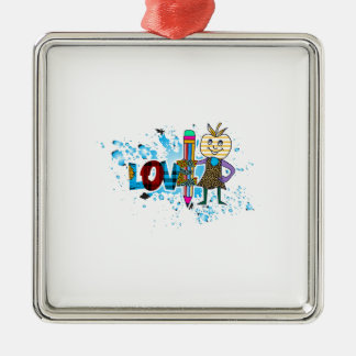 Ornamento De Metal Professores Adoram Ensino