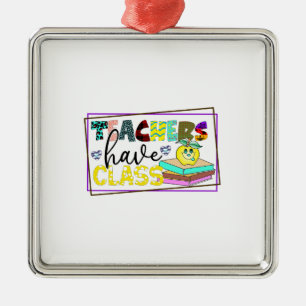 Ornamento De Metal Professores De Classe