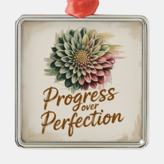 Ornamento De Metal Progresso acima da Perfeição