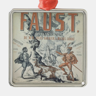 Ornamento De Metal Propaganda de poster 'Faust