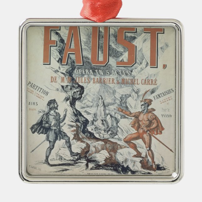 Ornamento De Metal Propaganda de poster 'Faust (Frente)