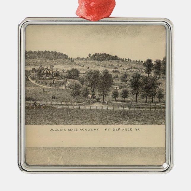 Ornamento De Metal propriedade Augusta Male Academy Seawright (Frente)