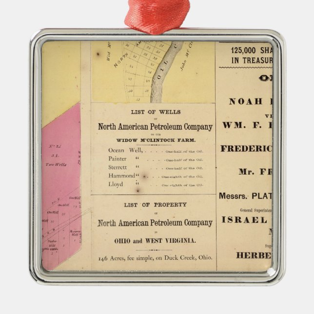 Ornamento De Metal Propriedade Cherry Run (Frente)