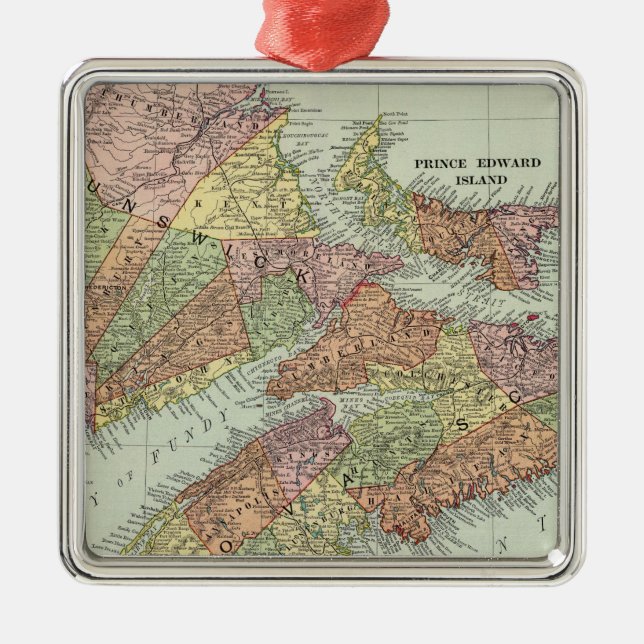 Ornamento De Metal Províncias marítimas de Canadá (Frente)