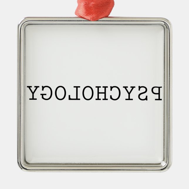 Ornamento De Metal Psicologia reversa (Frente)