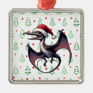 Ornamento De Metal Pterodactyl de Natal