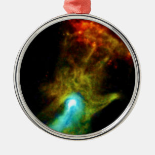 Ornamento De Metal Pulsar B1509 - Nebulosa de Raios-X Mão de Deus Fot