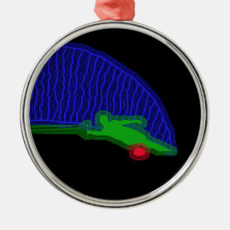 Ornamento De Metal Pulverizador do néon do esquiador da água do