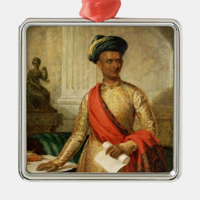 Ornamento De Metal Purniya, ministro principal de Mysore, c.1801 (Frente)