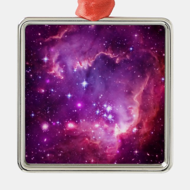 Ornamento De Metal Purple Tinted Small Magellanic Cloud (Frente)
