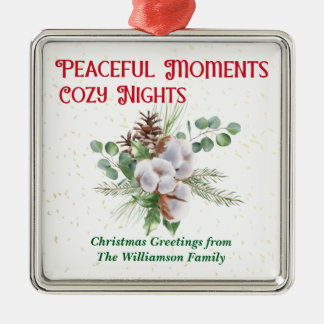 Ornamento De Metal Pussy Willow Catkin Bouquet Christmas