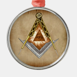 Ornamento De Metal Quadrado e imperceptível Todos os Olhos