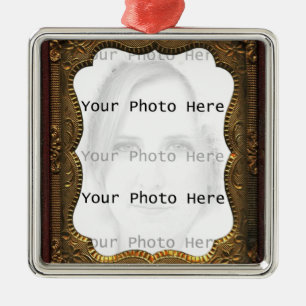 Ornamento De Metal Quadro da foto do vintage