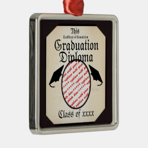 Ornamento De Metal Quadro de Foto Diploma de Graduação