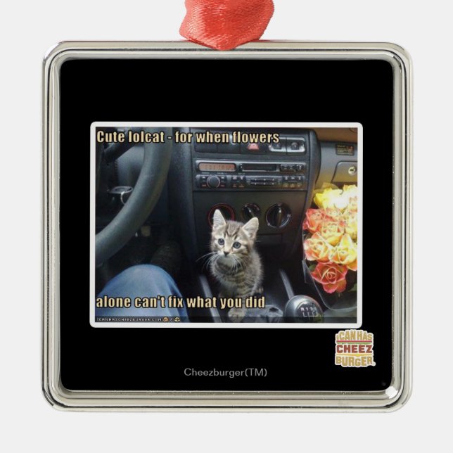 Ornamento De Metal Quando as flores não forem bastante (Frente)