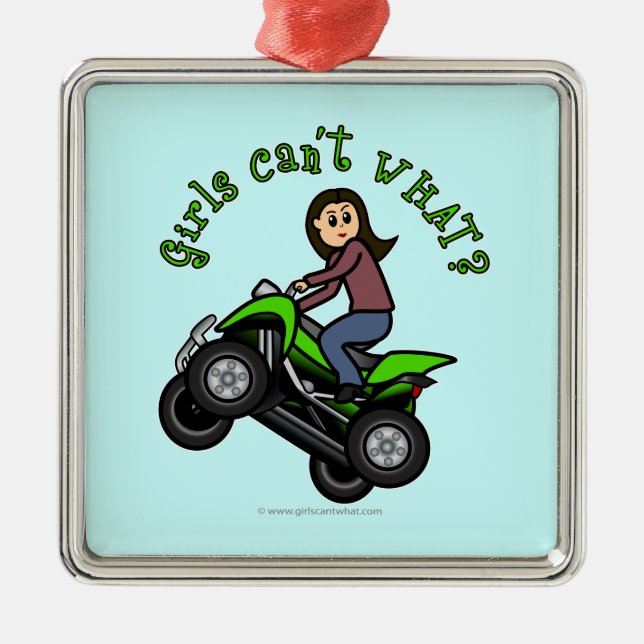 Ornamento De Metal Quatro rodas leves (Frente)