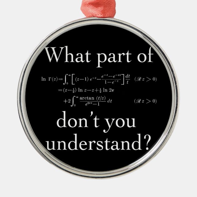 Ornamento De Metal Que parte de... Branco no escuro (Frente)