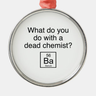 Ornamento De Metal Que você faz com um químico inoperante? Bário