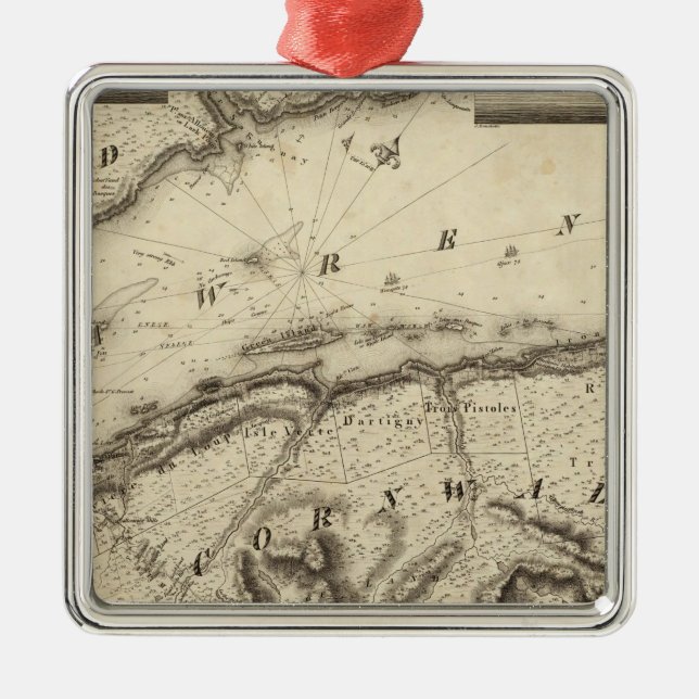 Ornamento De Metal Quebeque, Canadá (Frente)