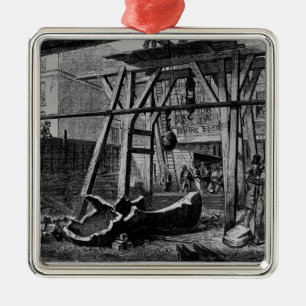 Ornamento De Metal Quebrando acima Big Ben