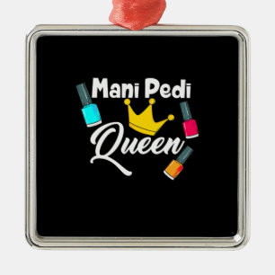 Ornamento De Metal Queen Nail Artist