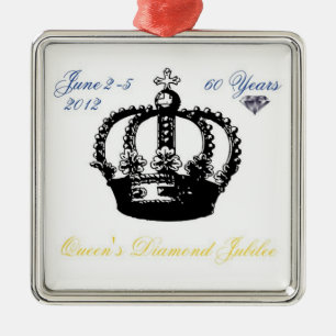Ornamento De Metal Queens Diamond Jubilee 2012 Ornament