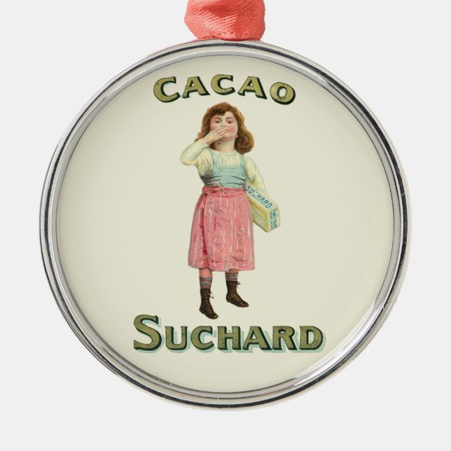 Ornamento De Metal Queijo de Chocolate Vitoriano (Frente)