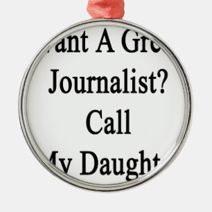 Ornamento De Metal Queira uma grande chamada do journalista minha