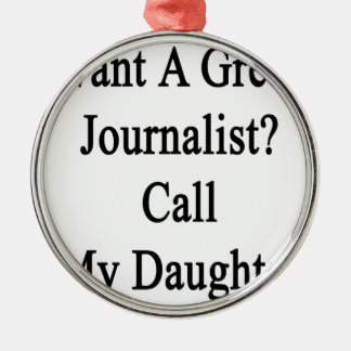 Ornamento De Metal Queira uma grande chamada do journalista minha
