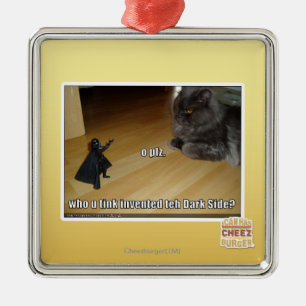 Ornamento De Metal Quem inventou o lado escuro?