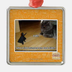 Ornamento De Metal Quem inventou o lado escuro?