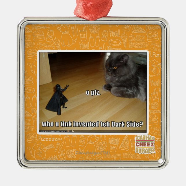 Ornamento De Metal Quem inventou o lado escuro? (Frente)