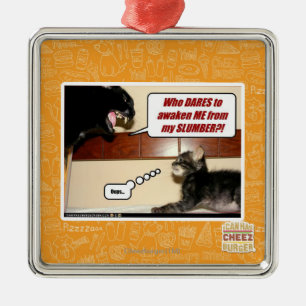 Ornamento De Metal Quem se atreve a me acordar?