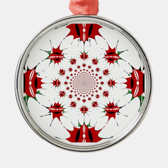 Ornamento De Metal Quênia Mágico: Kaleidoscope 🇰 identidade cultural (Frente)