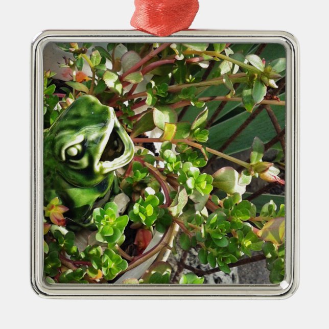 Ornamento De Metal Rã (Frente)