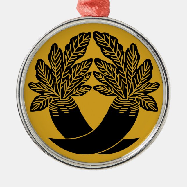 Ornamento De Metal Rábano de interseção (Frente)