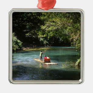 Ornamento De Metal Rafting no rio Martha Brae, Falmouth,