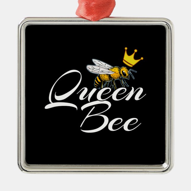 Ornamento De Metal Rainha Bee | Presente Para As Mulheres | Ofertas p (Frente)