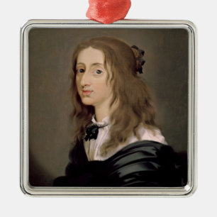 Ornamento De Metal Rainha Christina da suecia 1652