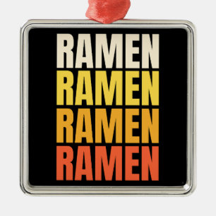 Ornamento De Metal Ramen design de texto