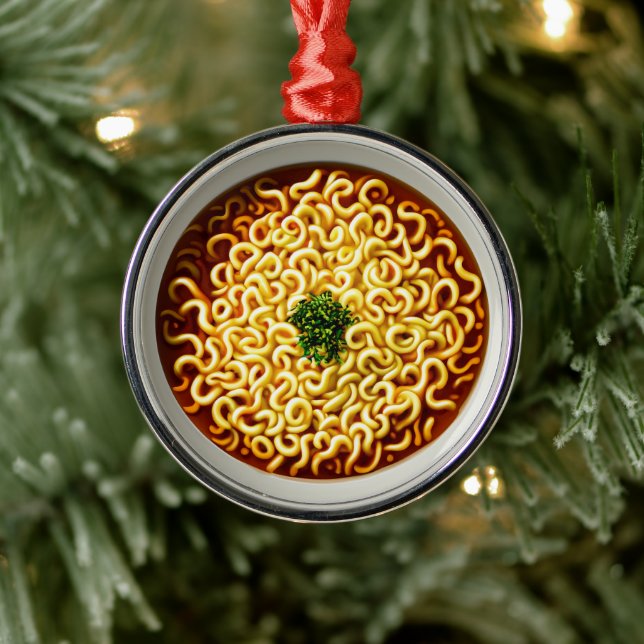 Ornamento De Metal Ramen Noodles (Árvore)