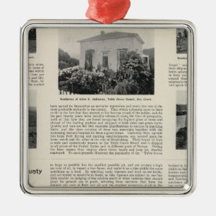 Ornamento De Metal Rancho do bosque da mesa, Califórnia