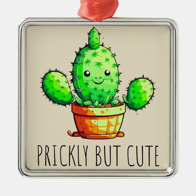 Ornamento De Metal Rápido, mas fofo (Frente)