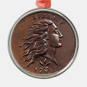 Ornamento De Metal Raras Penny Americana