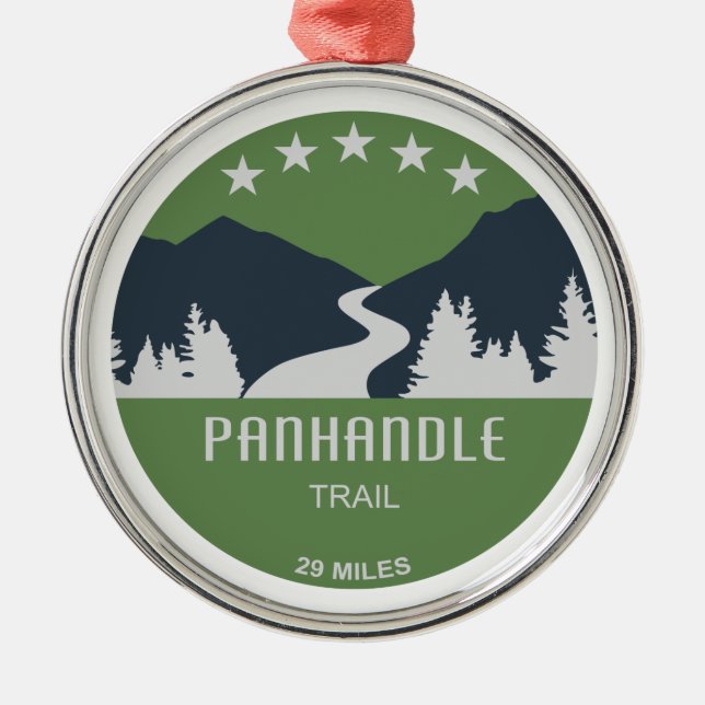 Ornamento De Metal Rastreamento do Panhandle (Frente)